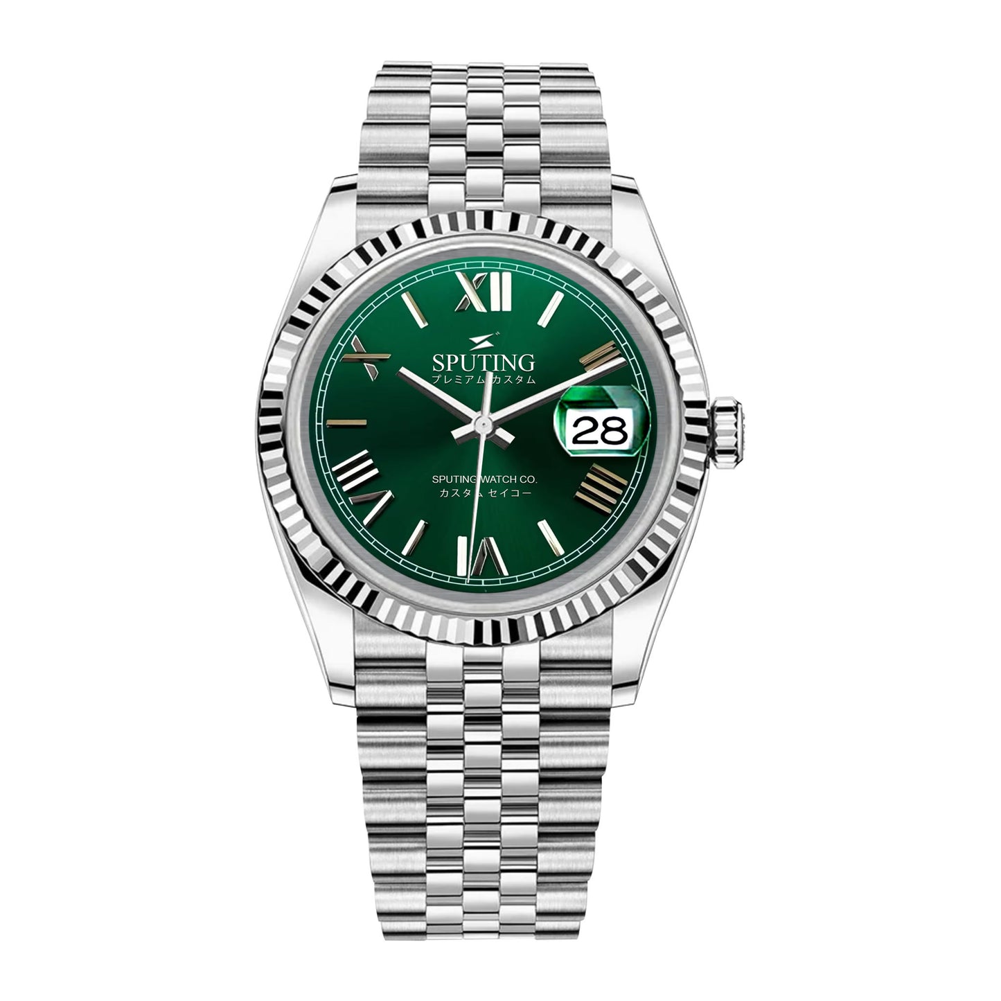 Commemorative Datejust Stainless Steel Jubilee Green Dial