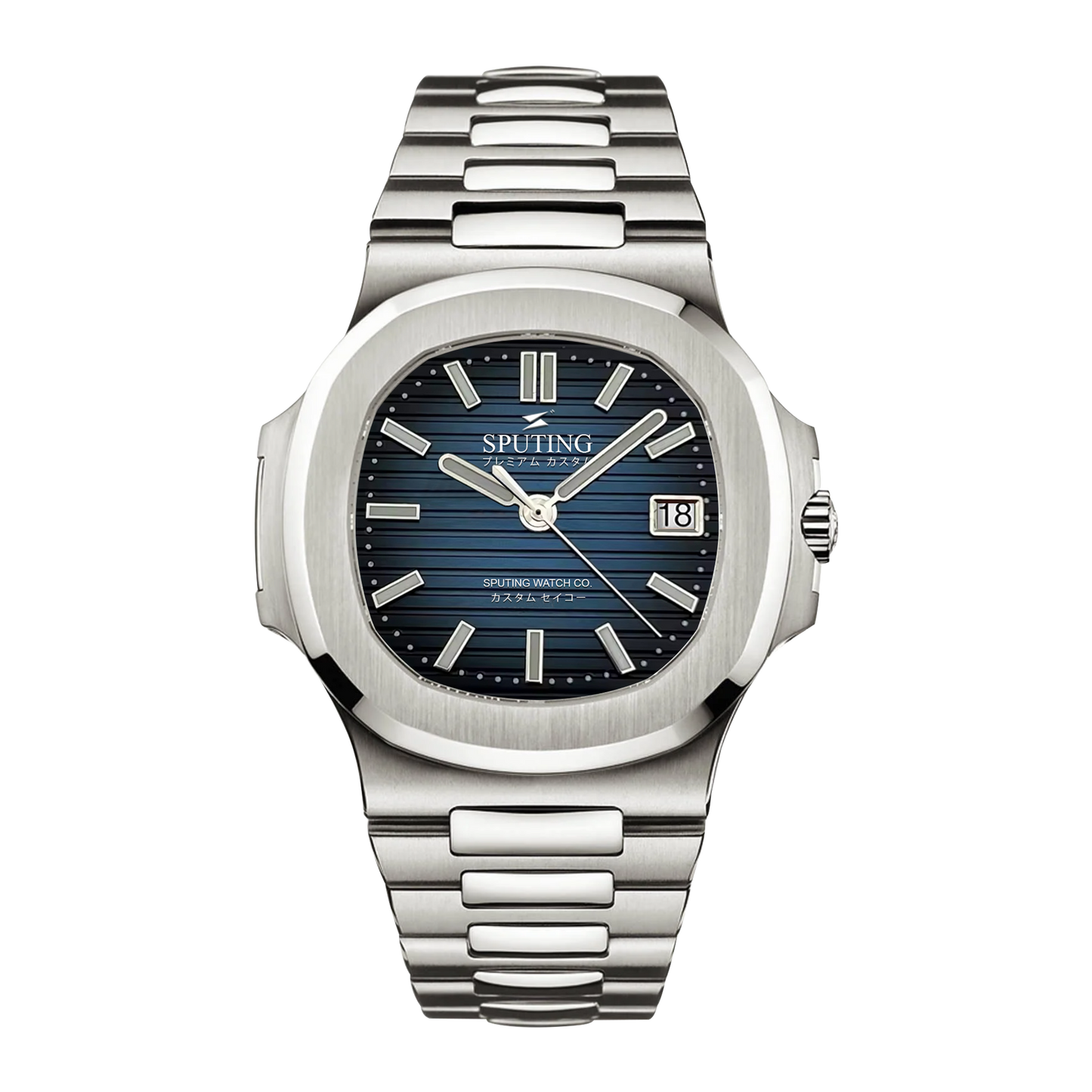 Commemorative Nautilus Stainless Steel Blue Black Dial