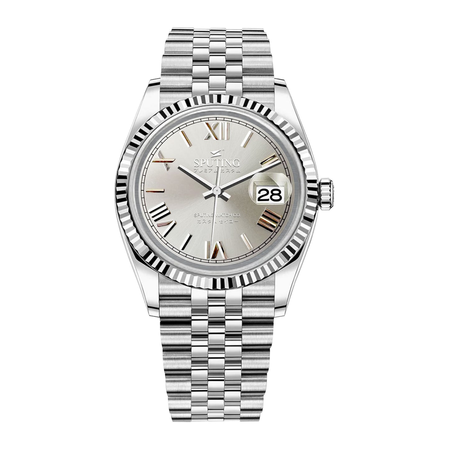 Commemorative Datejust Stainless Steel Jubilee White Dial