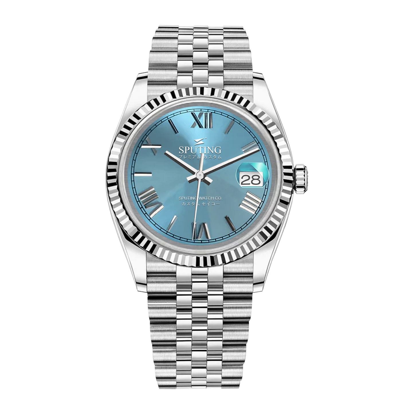 Commemorative Datejust Stainless Steel Jubilee Ice Blue Dial