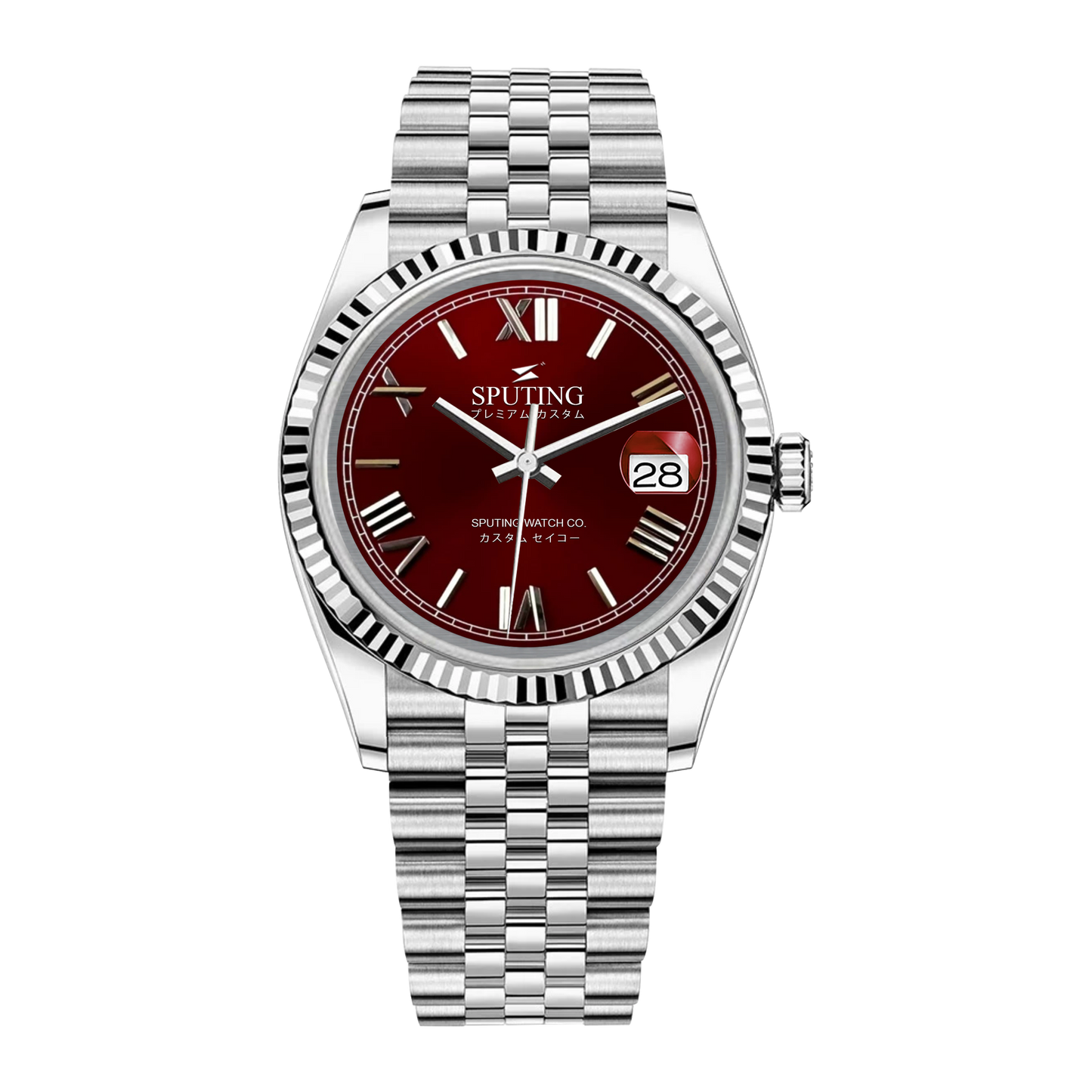 Commemorative Datejust Stainless Steel Jubilee Red Dial