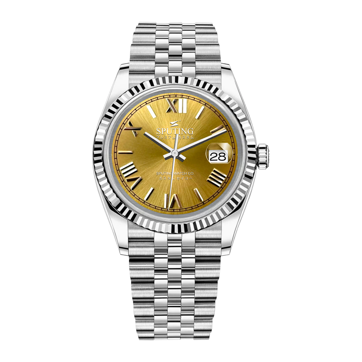 Commemorative Datejust Stainless Steel Jubilee Yellow Dial