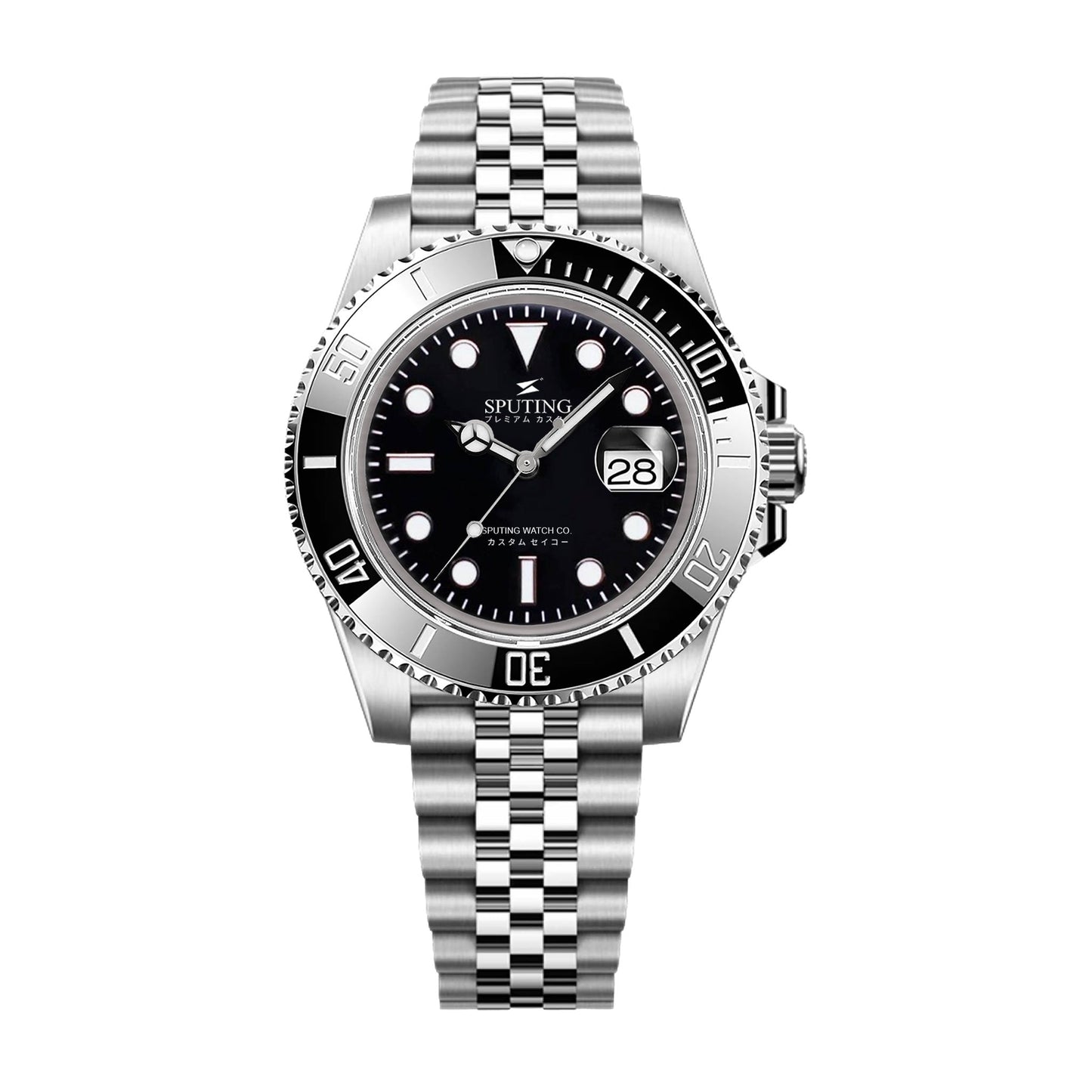 Commemorative Submariner Stainless Steel Jubilee Black Dial - Black Bezel Insert