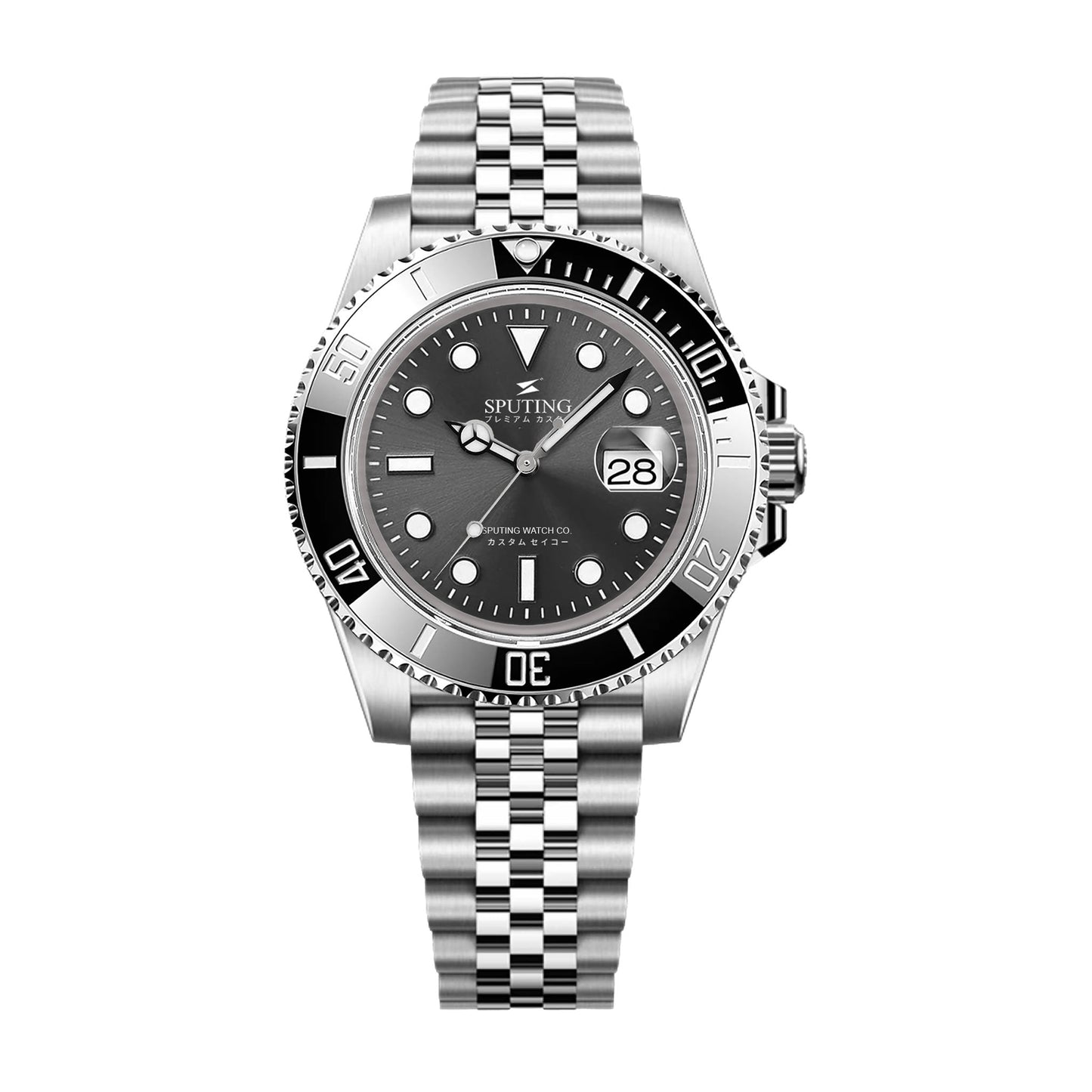 Commemorative Submariner Stainless Steel Jubilee Grey Dial - Black Bezel Insert