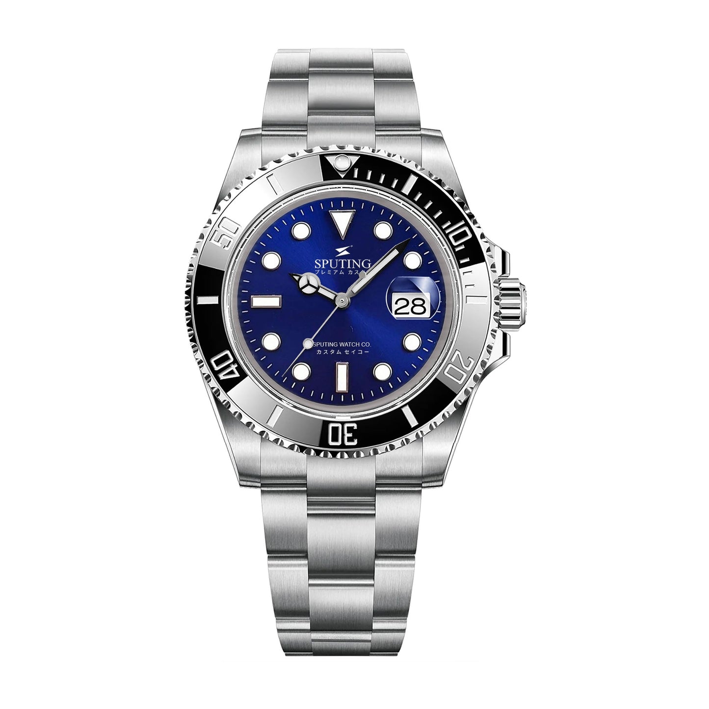 Commemorative Submariner Stainless Steel Oyster Blue Dial - Black Bezel Insert