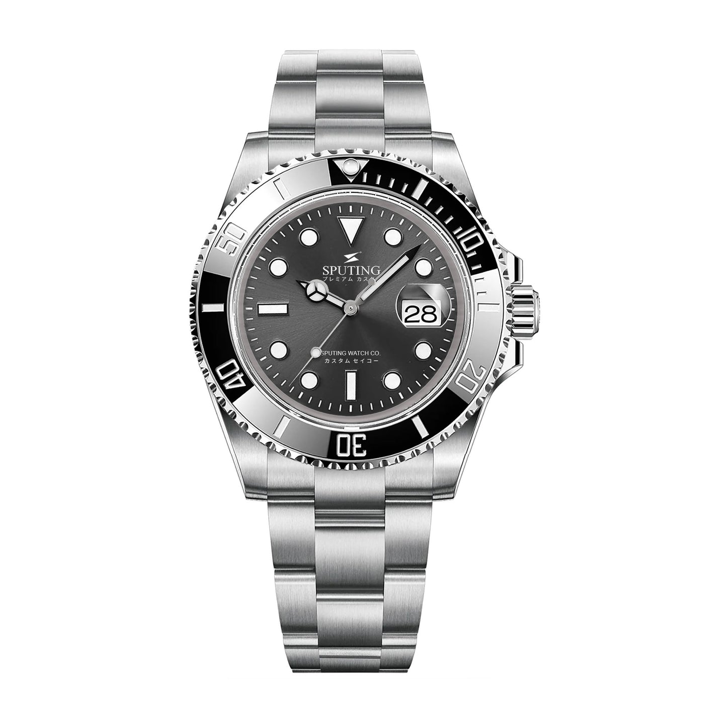 Commemorative Submariner Stainless Steel Oyster Grey Dial - Black Bezel Insert