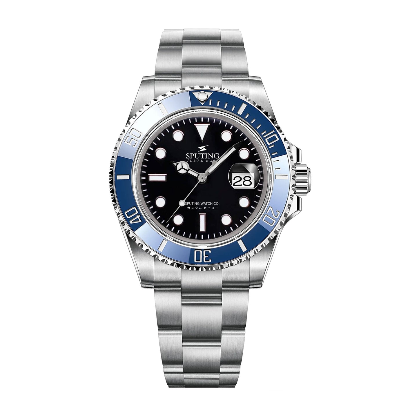 Commemorative Submariner Stainless Steel Oyster Black Dial - Blue Bezel Insert