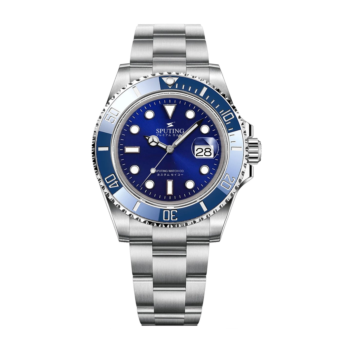 Commemorative Submariner Stainless Steel Oyster Blue Dial - Blue Bezel Insert