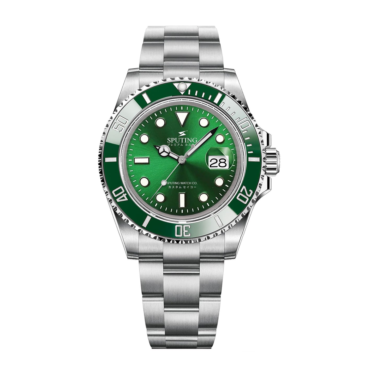 Commemorative Submariner Stainless Steel Oyster Green Dial - Green Bezel Insert