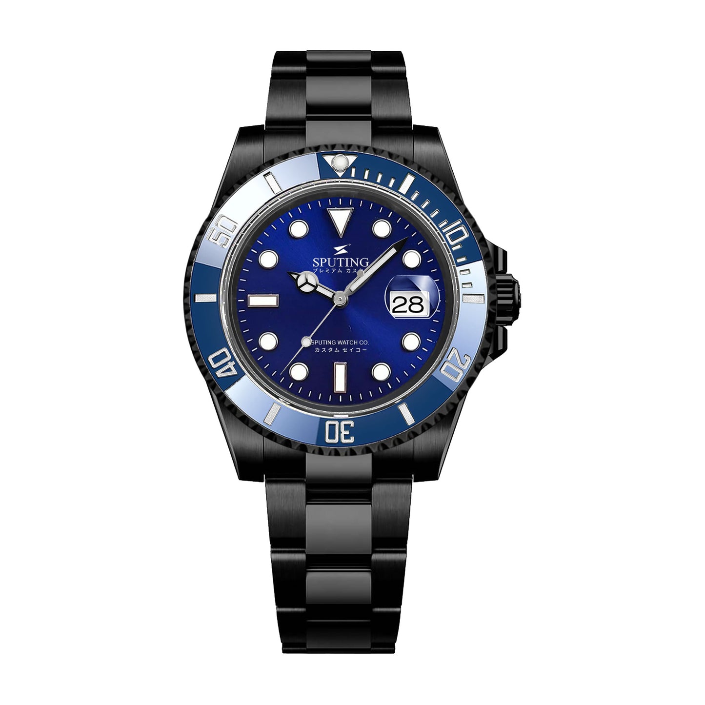 Sputing Submariner PVD Oyster Blue Dial - Blue Bezel Insert