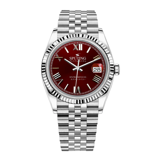Commemorative Datejust Stainless Steel Jubilee Red Dial