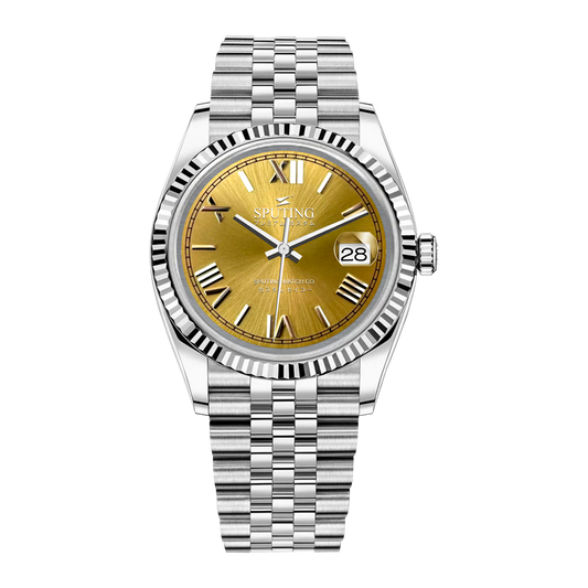 Commemorative Datejust Stainless Steel Jubilee Yellow Dial