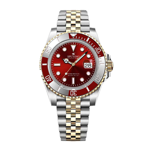 Commemorative Submariner Two-tone Jubilee Red Dial - Red and White Bezel Insert